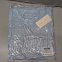 LilyCoco Womens Oversized Graphic Sweatshirt Long Sleeve Crewneck Pullover Shirt Blue Large (Blue, L)