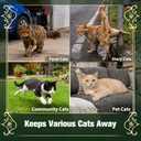 Cat Repellent Outdoor, Cat Scratch Deterrent Indoor, Stray Cat Repellents, Cat Urine Repellant, Cats Pee Deterrents, Keep Cats Away for Furniture, Garden & Yard-8 Pcs