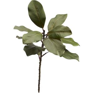 22'' Realistic Southern Magnolia Branches, Real Touch Leaves, Artificial Magnolia Picks for Home Dcor, Set of 3