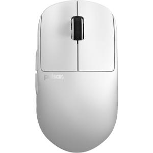 Pulsar Gaming Gears X2H Wireless Gaming Mouse, Ultra Lightweight 1.90 oz (54 g), Symmetrical, Optical Switch, 2.4 Ghz 1 ms, 26000 DPI, PAW3395 Sensor (Medium, Wireless, White)
