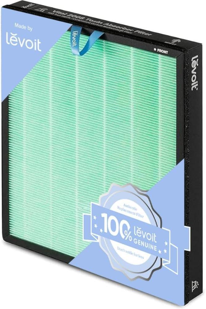 LEVOIT Vital 200S-P Replacement Filter,Genuine Air Purifier Filters, Supports HEPA Sleep Mode, High-Efficiency Activated Carbon for Removal of Smoke, Odor, Allergens, Pollen, Vital 200S-RF, 1 Pack