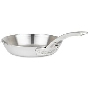 Viking Contemporary 3-Ply Frying Pan, 8 Inch Stainless Steel Kitchen Cookware, Silver