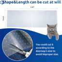 Carpet Protector for Pets Cat Carpet Protector Repellent Barrier for Doorway Corner Anti Scratch Under Door Cat Scratch Protector Mat, Easy to Cut Plastic Stopper (Clear, 3.6FT-1pack)
