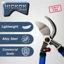 Hickok Heavy Duty Loppers for Tree Trimming – 30" Branch Cutter & Pruning Shears with Long Handle | Lightweight Aluminum Tree Trimmer | Professional-Grade Pruner Made in USA