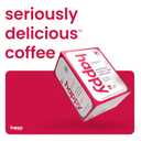 happy coffee medium roast coffee pods, 22 count, notes of chocolate & confidence, compatible with most K-cup brewers, rainforest alliance certified (EXP 05/15/26)