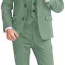 Boys Suits 5 Piece Slim Fit Suit for Kids Formal Ring Bearer Suits Dirty, 6Y