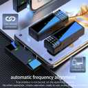 Lavalier Microphone for iPhone 8-14 Pro Max, Wireless Noise Cancellation Dual 2.4Ghz Mic Audio Noise Canceling, 175ft Transmission, Plug-Play Mini Lapel Mic