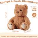 Teddy Bear Microwavable Weighted Stuffed Animals for Kids,Heating Pads Plush Bear for Period Cramps, Lavender Scented Hot&Cold Use Comforts Stress&Pain, Cozy Toy Gifts for Gils Boys Adults