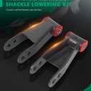 SCITOO Lowering Leveling kit 2" Rear Drop Shackle 415320 | Compatible With 2004-2018 For Nissan Titan 2Wd For Nissan Titan 4Wd Not For Pro-4X Or Xd Models leveling shackles Adjustable