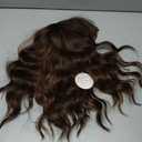 Brown Highlight Wig with Bangs for Women Short Wavy Curly Brown Bob Wigs Medium Length 14 inch Synthetic Hair for Daily Party Use