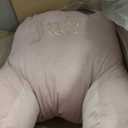 Juicy Couture Velour Backrest Pillow with Rhinestone Juicy Logo - 30"x17", Light Pink Supportive Bed Rest Pillow for Reading, Gaming, or Relaxing