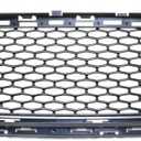 YHB Black Front Lower Grille Compatible with 200 2015 2016 2017 Chrysler 200 w/Fog Lamps hole
