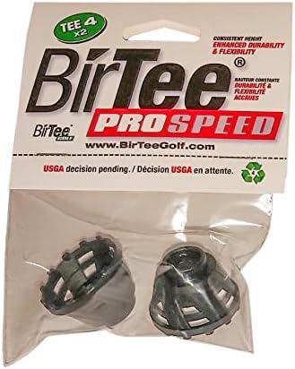 BirTee Pro Golf Tees - Size #4 (1") Individual Size Packs - 2 Tees Per Pack. Winter/Mat/Simulator Tees