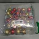 50pcs Christmas Balls 4cm / 1.6" Christmas Tree Hanging Ornaments Xmas Ball Decoration for Xmas Tree Wreath Garland, Red and Gold