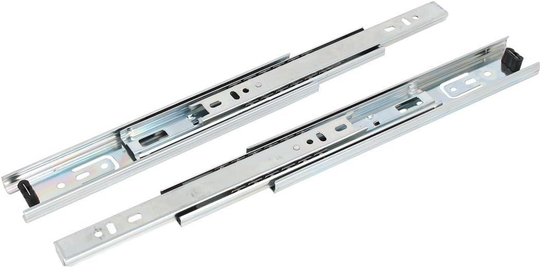 9-Inch Cold Rolled Steel Drawer Slides, Full Extension Ball Bearing Slide Track Rail 39mm Wide 55lb Capacity 1 Pair