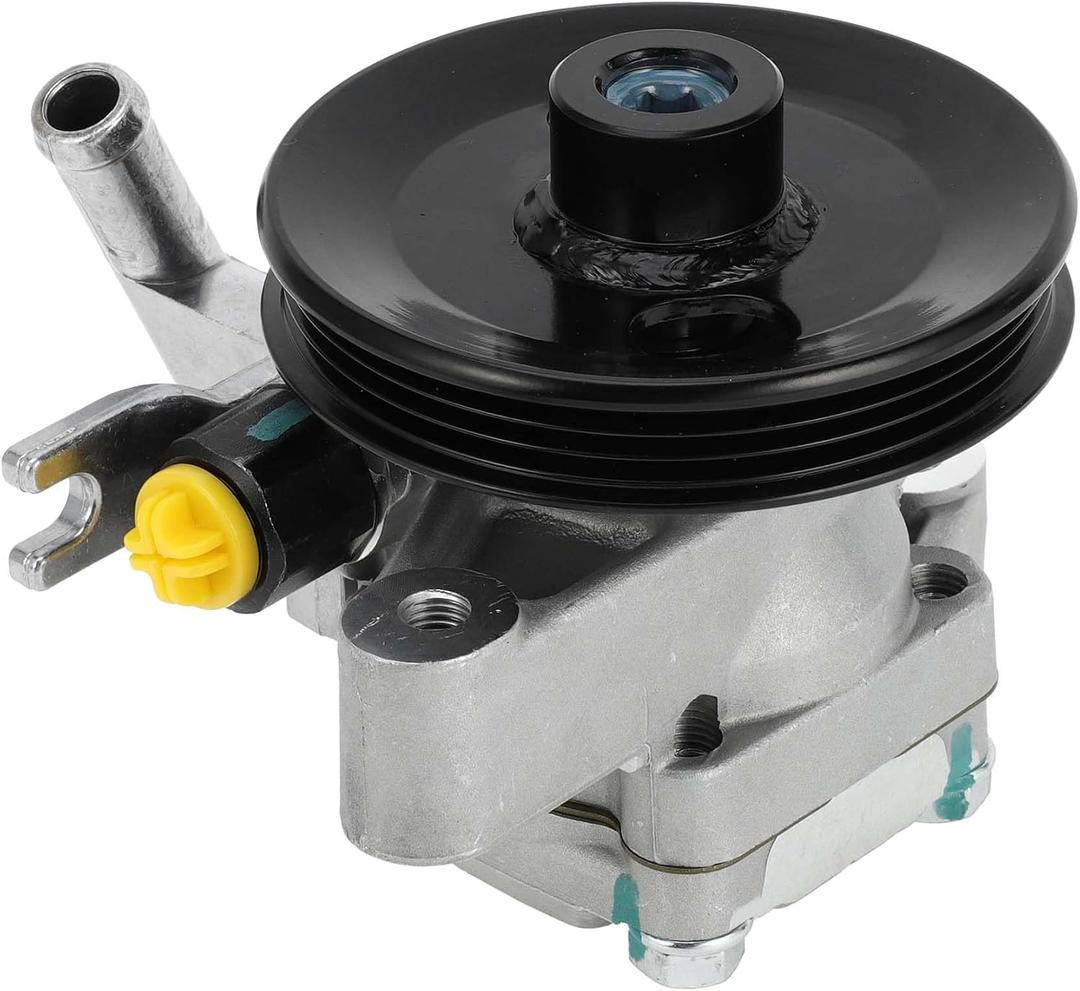 Power Steering Pump with Pulley for Hyundai Tucson 2.0L L4 2005-2009 for Kia Sportage 2.0L L4 2005-2010 Power Assist Pump Replace No.571002E000/571002F151