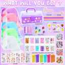 Nano Tape Bubble Kit for Kids, Nano Tape Squishy Maker Making Kit, Arts and Crafts Toys, Birthday Toys Gifts for 4 5 6 7 8 9 10 11 12 Year Old Girls Girl, Kids Toys for Girls 4-6 6-8 7-8 8-10 10-12