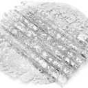 ZAVOOS 100 Pieces Silver Placemats, 13 Inch Disposable Round Glitter Foil Table Mats Bulk, Metallic Mesh Pressed Table Doilies for Home Decor, Dining Table, Wedding, Birthday Party