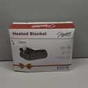 Homemate Electric Heated Blanket Twin - 62"x84" Heating Bed Blankets Throw with 10 Heating Levels 8 Hours Auto Off Fast Heating Over-Heated Protection Ultra Soft Warm Flannel ETL Certified Grey