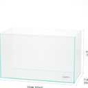 LANDEN 60P 16 Gallon Rimless Low Iron Aquarium Tank, 23.6" W 11.8" D 14.2" H (60cm x 30cm x 36cm) 6mm Thickness with Nano Foam Leveling Mat