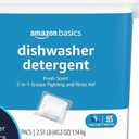 Amazon Basics Dishwasher Detergent Pacs, Fresh Scent, 85 Count 