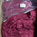 50ft x 12ft Burgundy Backdrop Curtains Wrinkle Free Backdrop Curtain for Wedding Parties Maroon Fabric Backdrops Drapes Back Drop Cloth Bridal Shower Stage Curtains Wedding Decorations for Reception (50FTx12FT (W5'xH12', 10 Panels))