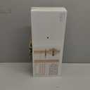 BAYKA White Floating Shelves for Wall  Rustic Wood Wall Shelves with Metal Brackets for Bathroom, Bedroom, Kitchen, or Living Room Decor Organization  Set of 3, Sturdy Storage with 22lb Capacity (15.7inches, C. White - Modern Minimalist Style)