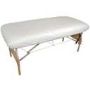 Body Linen Massage Table Cover - Reusable Barrier with Wipe Clean Surface. Waterproof PUL Material, Machine Washable. Protects Massage Table, Warmer and Pad (1 Count (Pack of 1), White)