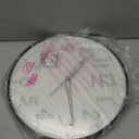 Seiko 12" Black Framed Luminous Numbered Wall Clock