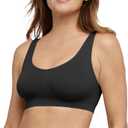 Bali Women's One Smooth U Bralette (Large, Black)