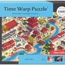 Time Warp Puzzle Mystery Jigsaw Puzzle 1000 Pieces for Adults Day Night Series - A Challenging, Difficult, Picture Changing Puzzle to Solve 26.625 x 19.25 in (Obon Festival)