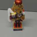 Christmas Decorations Nutcracker Ornament,6.3 Inch Wooden Traditional Nutcracker,Festive Collectible Christmas Nutcracker,Painted Nutcracker Figures Party Tabletop Thanksgiving Decor, The King Bear