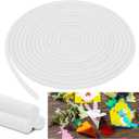 Frienda 5/8 Inch x 60 Ft Foam Noodles for Crafts Versatile Pool Noodles Foam Tubes Cylinder Rods for Modeling, DIY Arts and Crafts Supplies (White)