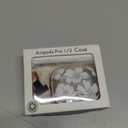 Inesore for AirPods Pro 2nd Generation Case Cover with Lock, Flowers Cute Clear Air Pods Pro 2 Case Hard iPod Pro Cases for Women Girls with Cleaner Kit (2023 USB-C /2022/2019) -White Lily