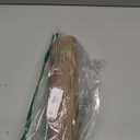 SHACOS Small Round Table Placemats Set of 5 Woven Vinyl Wedge Placemats with Centerpiece Round Table Mats Heat Resistant Wipe Clean (5, Tan)