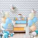 24 Pcs 18" Silver Star Balloons Foil Balloons Mylar Balloon for Baby Shower, Gender Reveal, Wedding, Magical Prom or Engagement Party Decoration