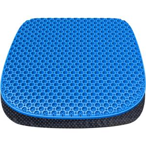 Large Gel Seat Cushion for Long Sitting with Non-Slip Cover,Soft & Breathable,Seat Cushion for Chair,Car,Office,Desk Chair,Wheelchair (Medium Size)