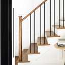 Stair Balusters for Staircase Interior 15PCS, Wrought Iron Balusters Set, Square Hollow Stair Spindles-1/2 Metal Balusters -Iron Railing for Stairs Baluster