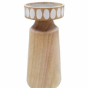 HD Designs 8 in Wood Small Candle Holder