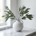 ANNIE&PANDA 3 Pack Faux Artificial Eucalyptus Stems with Faux Seeds 31'' Tall Fake Plants Leaves Olive Tree Branches Faux Greenery Stems for Bridal Wedding Bouquet Vase Table Centerpiece Decor