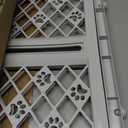 MYPET North States Paws Portable Pet Gate: 26-40" Wide. Pressure Mount. No Tools Needed. Made in USA. Dog Gate 23" Tall, Expandable, Durable Dog Gates for Doorways, Light Gray