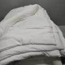 Stratford Park Super Soft Prewashed Comforter, 3 Piece White Comforter Set Queen, Warm Down Alternative Bedding Set, All Season, Matching Pillow Shams