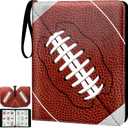 Elcoho 900 Pockets Football Card Binder for Trading Cards Holder with Sleeves Album Cards Holder Protectors with 3 D-Ring Album for Sports, Football Card Collection Storage