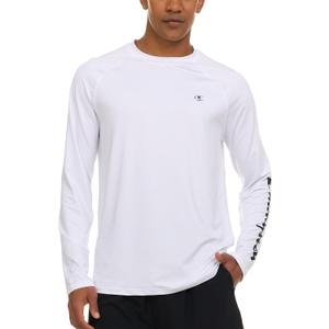 Champion Rash Guard for Men, Long Sleeve Mens Swim Shirt for Fishing Hiking UPF+ 50 SPF Sun UV Protection, Quick Dry, M