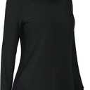 TACVASEN Women's UPF 80+ UV Protection Hoodie Lightweight Long Sleeves Quick Dry Fishing Running Workout Shirt Outdoor (Black, S)