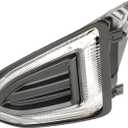 WFLNHB Left Driver Side Front Fog Light Repalcement for Edge 2015-2018 Clear Lens Front Driving Light FT4Z13200H FO2520192