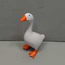 Mini Desk Goose with Outfits 7'' Mini Porch Goose Magnetic Statue Keychain Goose Hats Headwear Dress Clothes for Table Decor