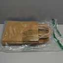 qiqee 50-Packs Brown Paper Gift Bags with Handles Bulk 11"x8.3"x4.3" Medium Size Paper Bags