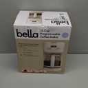 BELLA 12 Cup Programmable Coffee Marker, Reusable Dishwasher Safe Accessories, Easy LCD diaply, Auto Shutoff, 900 watt, Oatmilk