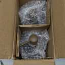 2pcs Hand Soap Dispenser Set, Sandstone Textured Resin Liquid Soap Dispenser for Bathroom Countertop, Heavy & Sturdy Dish Wash Soap Dispensers for Kitchen, Matte Black